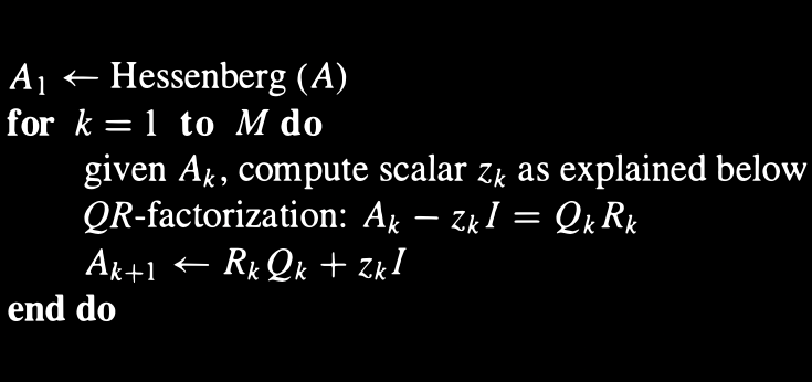 Algoritmo QR Trasladado